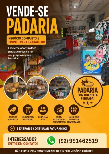 Padaria completa a Venda ou aluguel