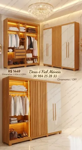 Guarda roupa mdf promoção do arraiá 