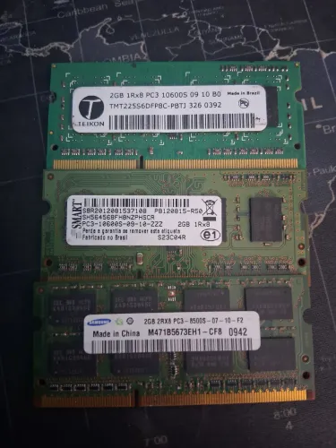 Kit memoria ram dd3 - Notebook 6gb RAM