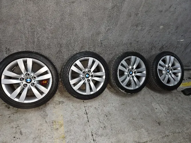 jogo rodas bmw aro 17 com os pneus