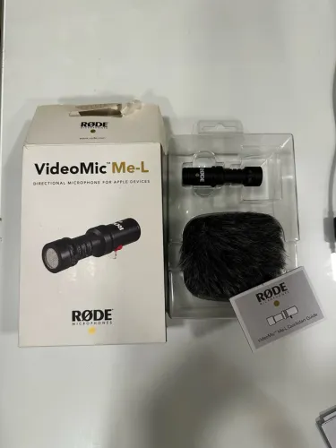 Microfone Røde VideoMic Me-L Para iPhone (Lightning) - Estado De Novo