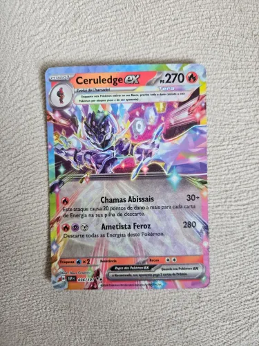 Carta rara pokemon ceruledge ex tera