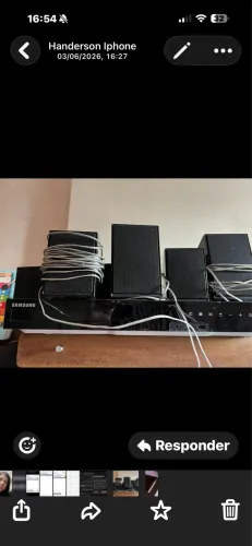 Vendo um DVD Samsung com Home theater com 05 caixinhas e 2 subwoofer
