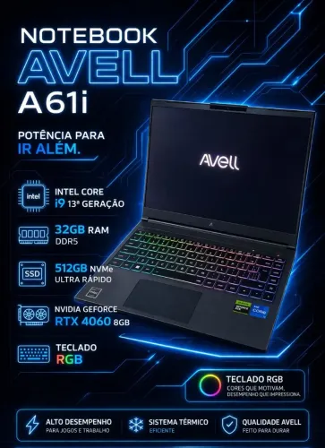 Notebook gamer top de linha