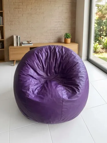 Puff Redondo Roxo