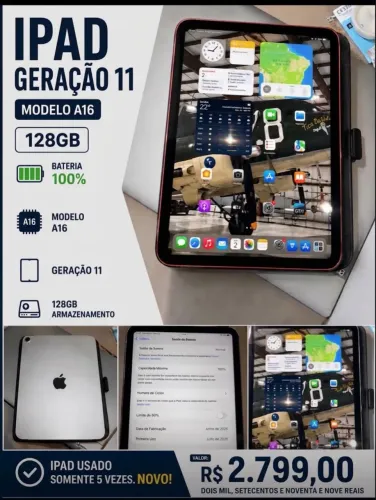 iPad geração 11 128gb