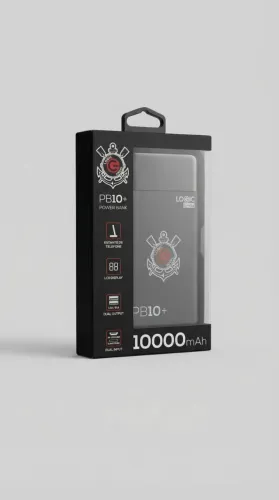 Powerbank Corinthians 10.000mAh - Carregador Portátil Rápido com Display