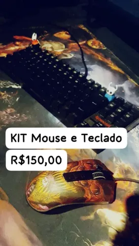 Kit Mouse e Teclado Gamer