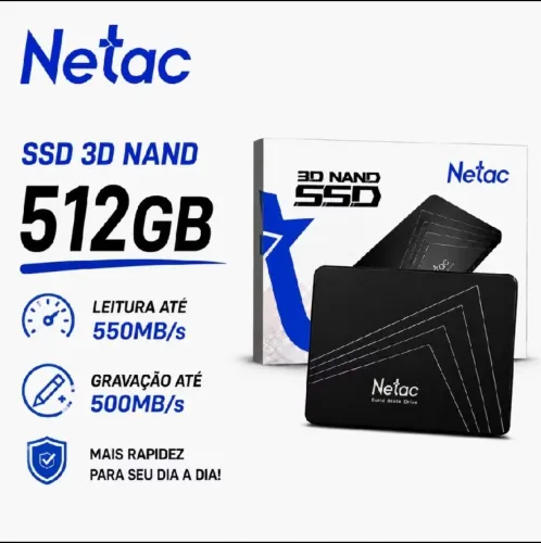 Ssd Sata Netac 512gb Lacrado Novos C/ Garantia