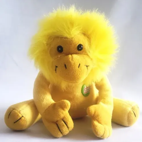 Macaco Pelucia Promocional Guarana Antactica com etiqueta
