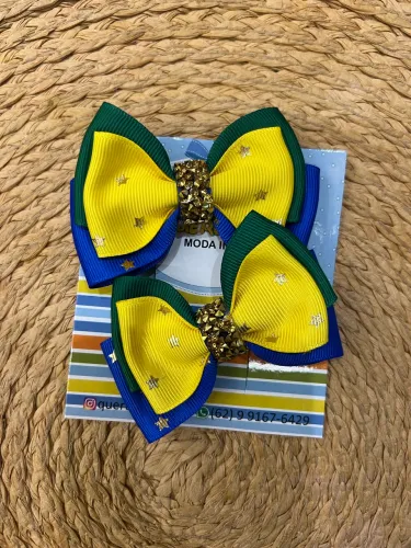 Lindos laços presilhas do Brasil com strass delicado para meninas