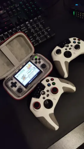 Anbernic RG35XXH Novo Ps1 Psp Snes N64 GBA Pokemon, Super Mario - Brinde Case de Proteção