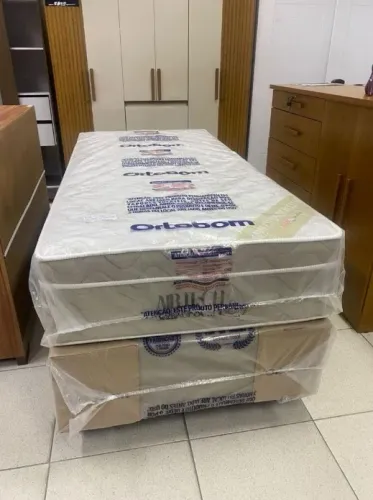 Cama Box Solteiro Ortobom Airtech Spring Pocket com Molas ensacadas - Entrega Imediata