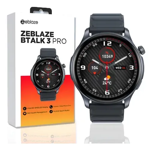 Smartwatch Zeblaze Btalk 3 Pro Tela Amoled Bluetooth Chamadas Monitoramento de saúde Espor