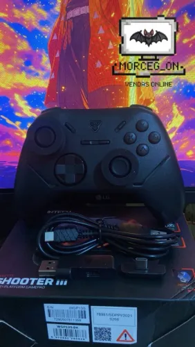 ? CONTROLE GAMER FANTECH SHOOTER III WGP13S, SEM FIO ? HALL EFFECT ? POLLING RATE 1000Hz