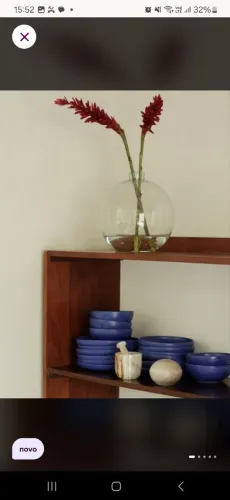 Vaso bola vidro moderno estilo zara home