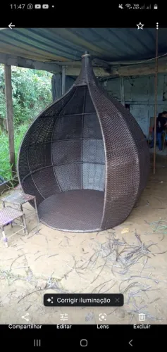 Balanço em fibras sintéticas
