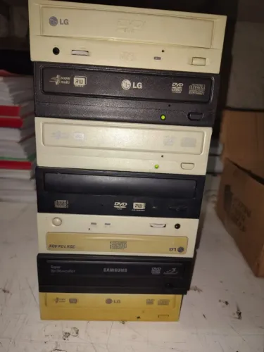 7 gravadores CD/DVD - gaveta CPU - LOTE