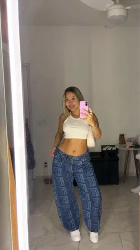 Calça jeans barrel FARM 
