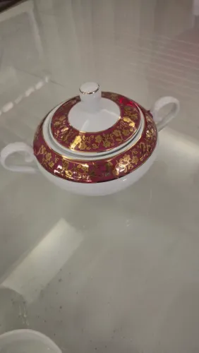 Jogo de Chá e Café Porcelana Schmidt - 38 Peças - Nunca Usado