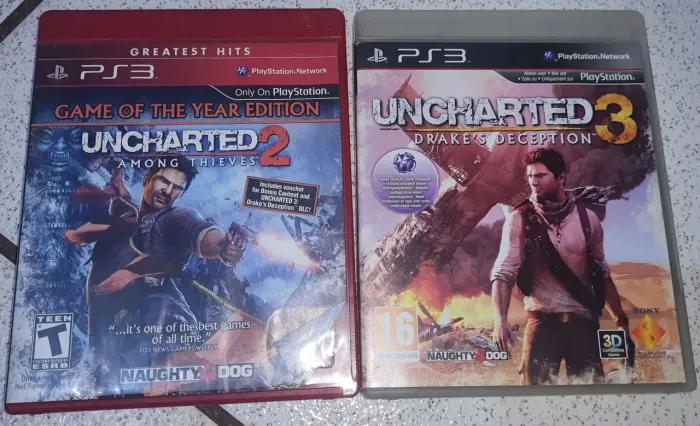 Uncharted 2 e 3 para PS3