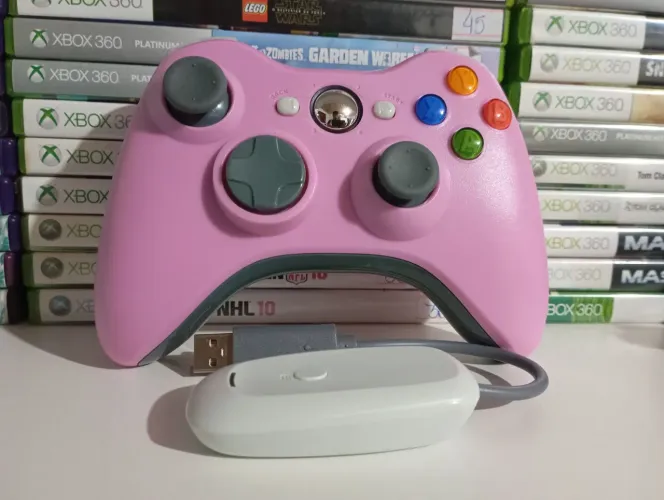 Controle Sem fio + Receptor Xbox 360 - Faço OLXPAY