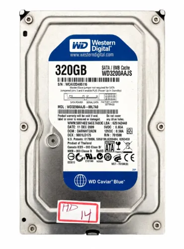 winchester hd WESTERN DIGITAL WD3200AAJS 320GB NO ESTADO HD14