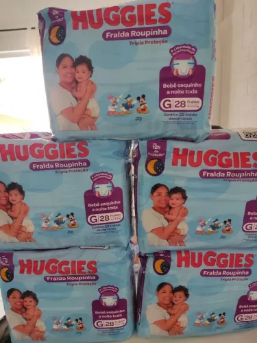 Fralda Huggies roupinha tamanho G