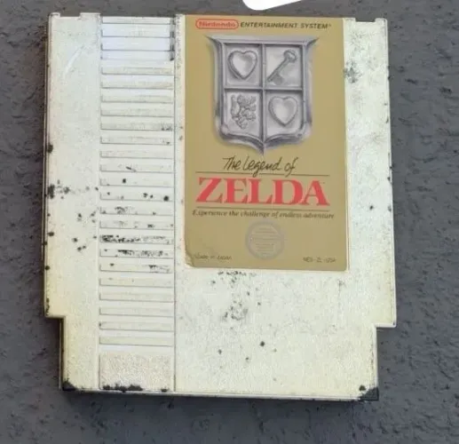 Jogo Nes Nintendinho Zelda 1 8 bits dourada
