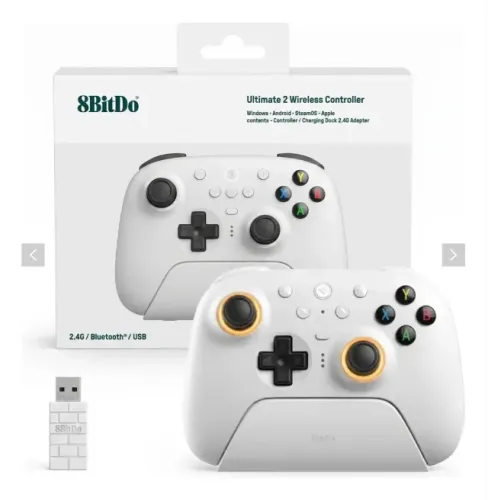 Controle PC 8Bitdo c/ dock de carregamento