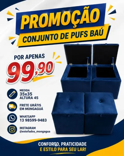 Pufs estofados 
