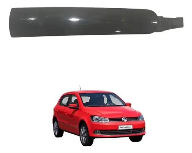 Maçaneta Externa Porta Traseira Direita Vw Gol G6 2016 Preto Traseira