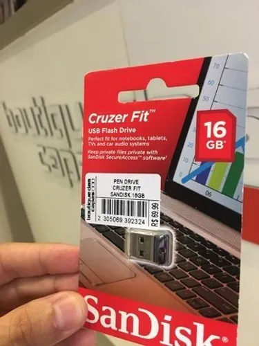 Pen Drive Fit 16gb Sandisk Original