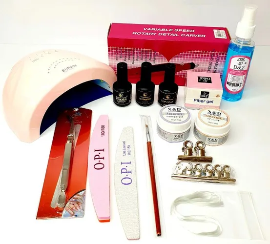 Kit alongamento de unhas para iniciantes