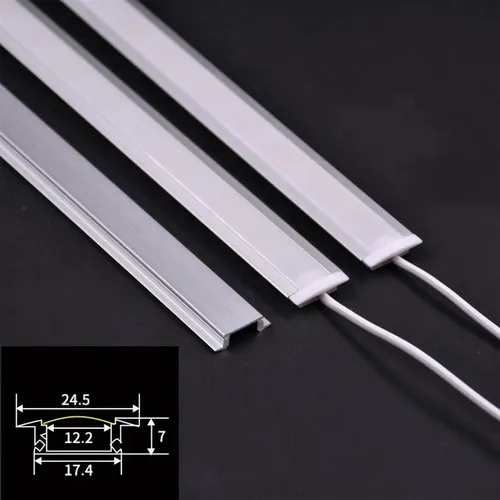 Perfil 3m + Fita 240leds/m Rolo 5m + Fonte para Perfil
