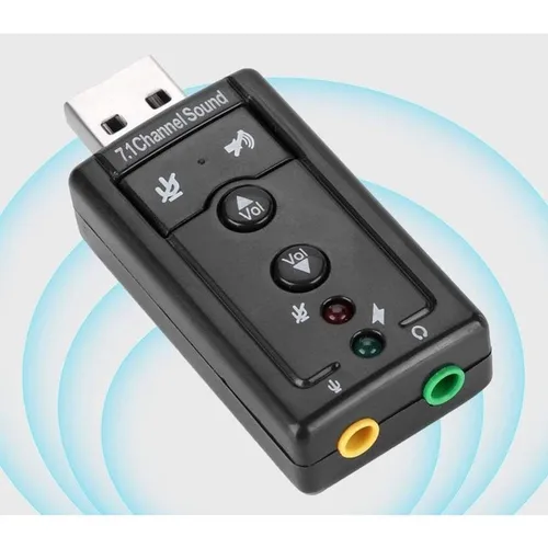 Placa De Áudio USB 7.1 (NOVO)