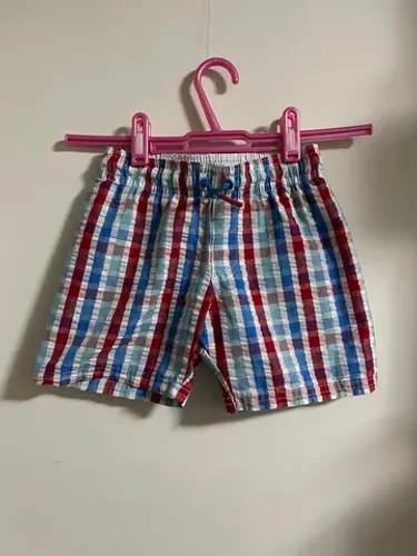 Bermuda infantil xadrez