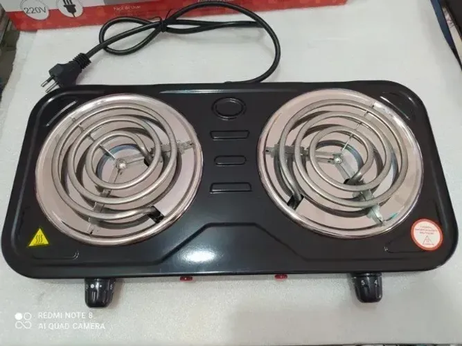Fogareiro Elétrico 2 Bocas  (Distribuidora Jk eletrônicos)