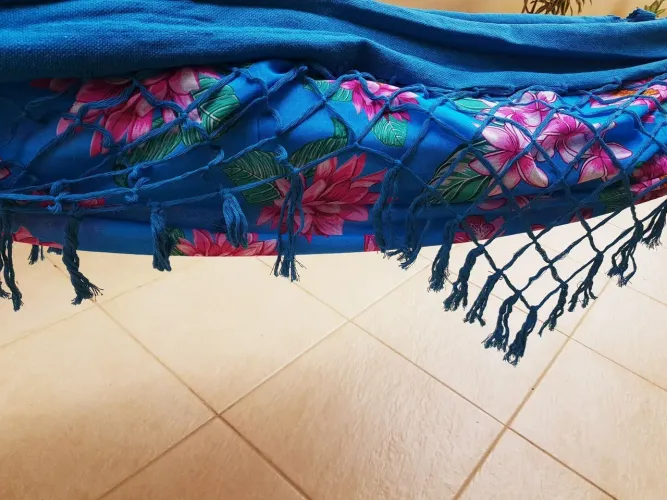 Rede de descanso forró chita Casal Algodão PROMOÇÃO 