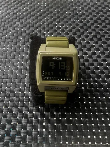 RELÓGIO NIXON - BASE TRIDE PRO- black / green positi - Tábua da maré