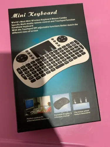 Mini teclado para tv, pc, ou video game