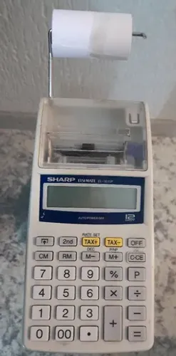 Calculadora Sharp EL 1611P com bobina