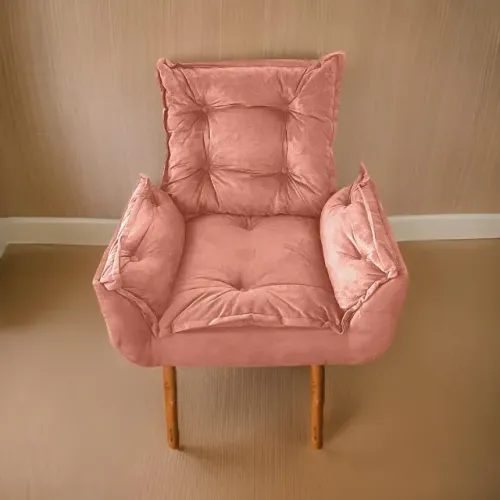 Poltrona de Luxo - Na compra de duas, ganhe um puff tripé grátis!!