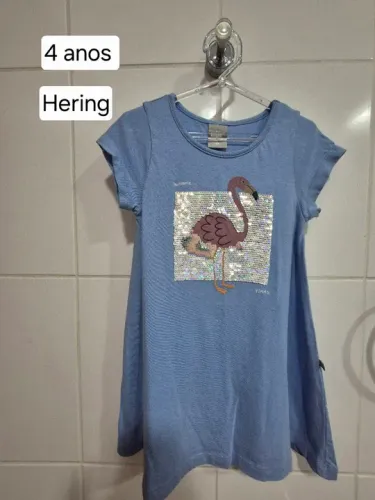 Vestido Hering Flamingo 4 Anos