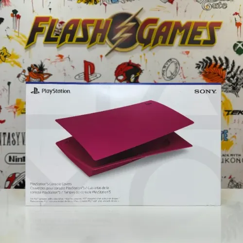 Faceplate PS5 c/ Leitor Cosmic Red
