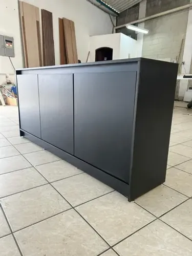 APARADOR DE CAFÉ TODO EM MDF PRETO TX