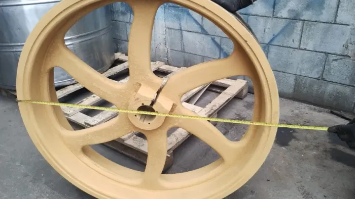 Polia ferro fundido 1070mm 7 Canais Perfil C 