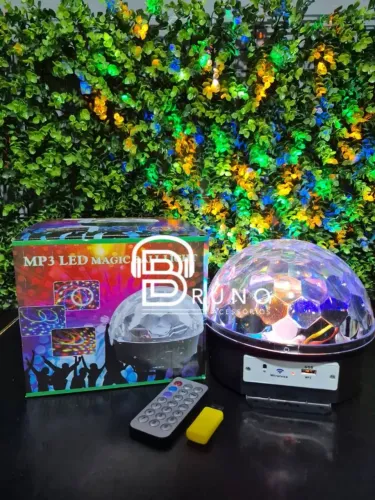 Bola Maluca Globo de Festa Led Bluetooth e Mp3