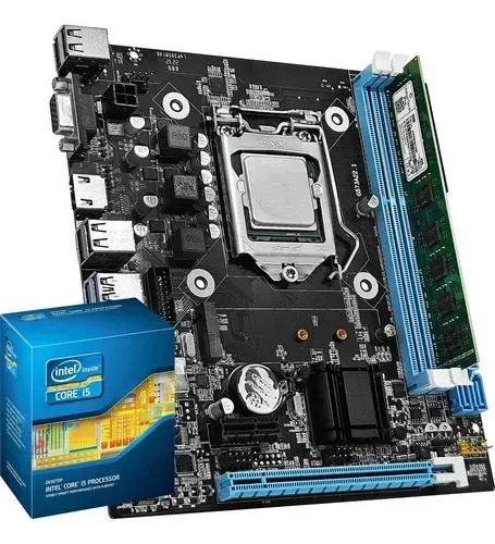 Placa Mãe e Processador Intel Core i5 8 gigas ram