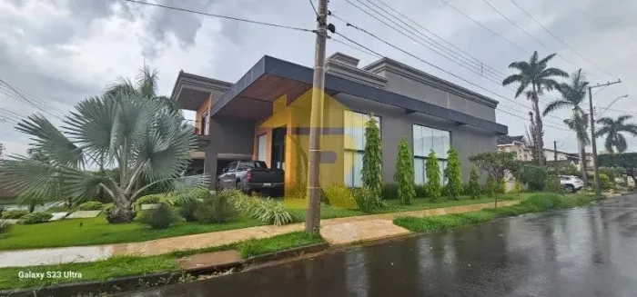 Luxuosa casa em condomínio à venda no Parque Res Damha I, São José do Rio Preto-SP: 4 quar